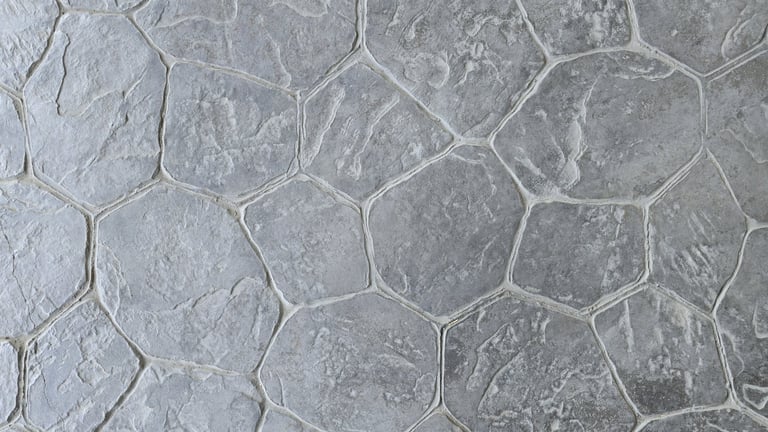 Stamped concrete texture
